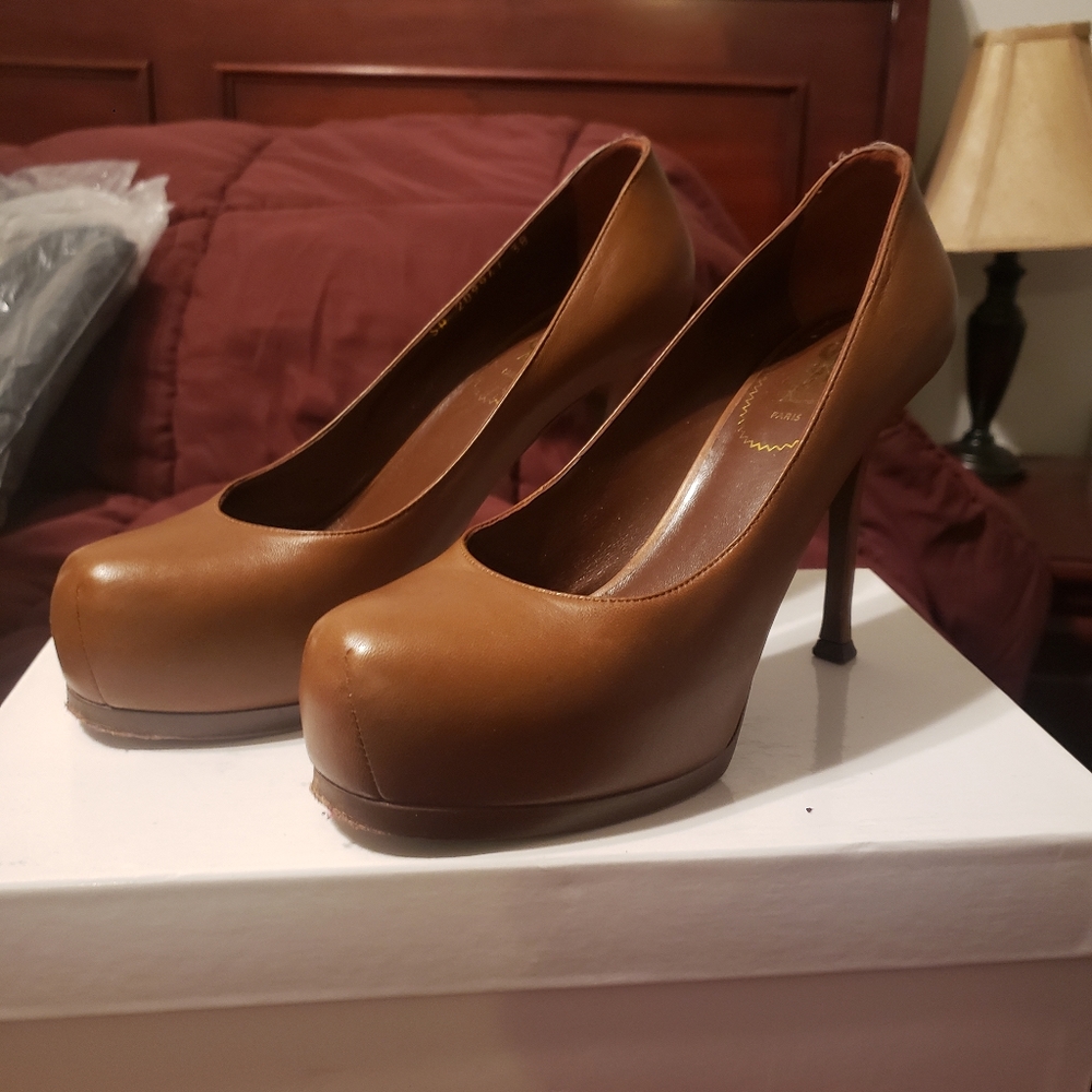 YSL Brown Pumps